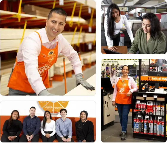 Home Depot Canada Team Members in various retail and corporate roles.