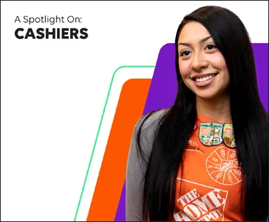 Video of a cashier position at Home Depot Canada.